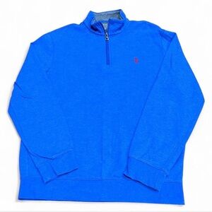 Polo by Ralph Lauren Men's Electric Blue quarter zip Sweater